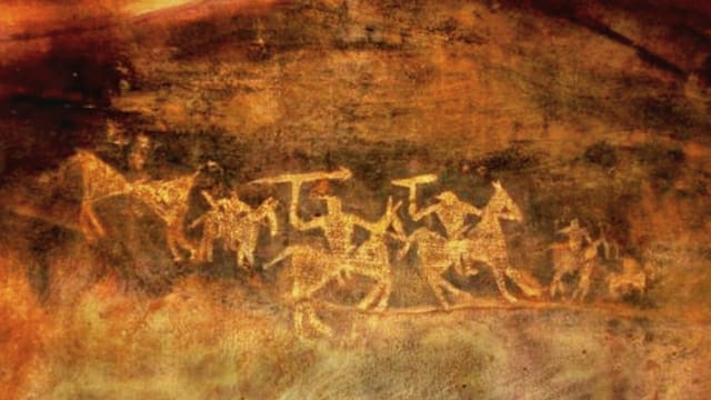 Bhimbetka Caves Painting भ मब टक ग फ ए